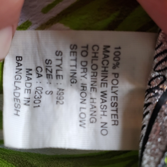 Vintage green floral midi skirt - Picture 6 of 6